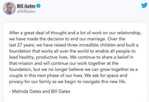 Bill și Melinda Gates divorțează, după 27 de ani de căsătorie! Miliardarul a dezvpluit motivul: „După multă gândire și muncă...”