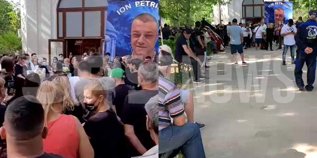 Sute de oameni s-au adunat la înmormântarea lui Ion Petrișor! Au venit să-i aducă un ultim omagiu impresarului maneliștilor / VIDEO
