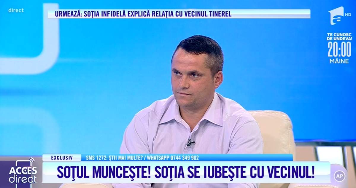 Acces Direct. Tată a opt copii, înșelat de soția lui cu un tânăr de 18 ani! ”Se întâmpla în casă la mine” / VIDEO