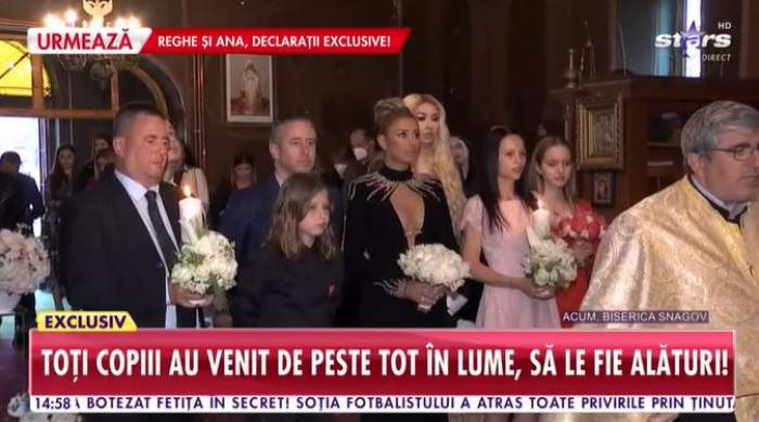 Ce ținută de mii de euro a ales Anamaria Prodan la ceremonia de reînnoire a jurămintelor cu Laurențiu Reghecampf! Sexy impresara a strălucit / VIDEO