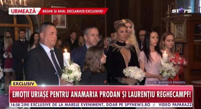 Ce ținută de mii de euro a ales Anamaria Prodan la ceremonia de reînnoire a jurămintelor cu Laurențiu Reghecampf! Sexy impresara a strălucit / VIDEO