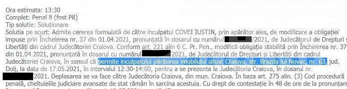 Pușcărie ca la mama acasă pentru beizadeaua Iustin Covei / Cum „suferă” fiul de judecător în arestul de lux!