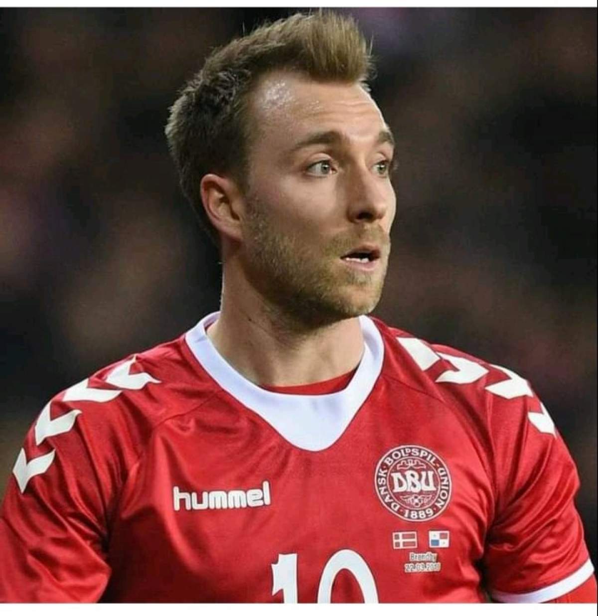 Christian Eriksen pe terenul de fotbal