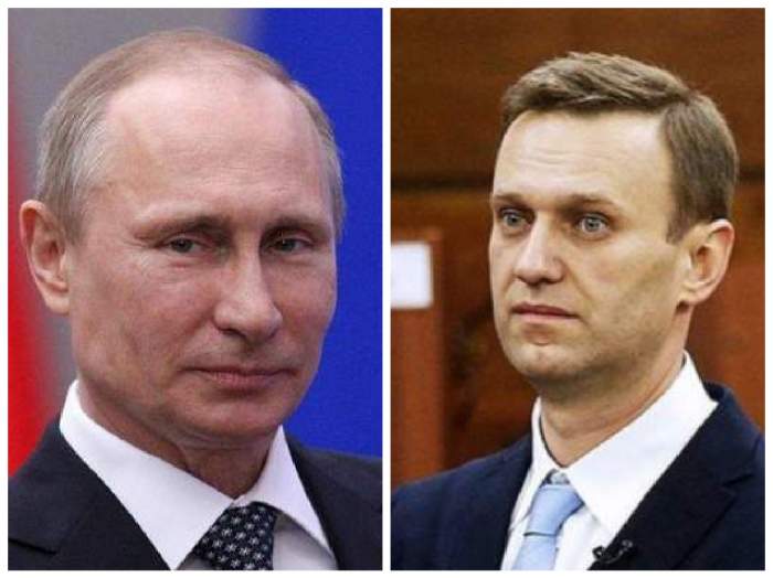 colaj cu Vladimir Putin și Aleksei Navalnîi