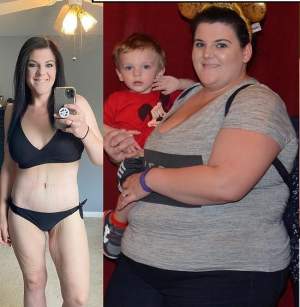 O femeie a reușit să slăbească 90 de kilograme într-un timp record. Cum s-a produs transformarea spectaculoasă: ”Mâncarea era drogul meu” / FOTO