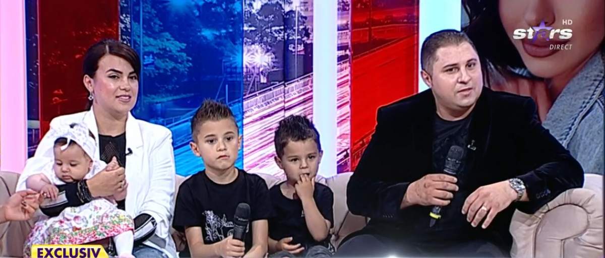 Răzvan de la Pitești, soția și cei trei copii la Antena Stars