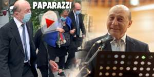 Traian Băsescu știe cum să ”cucerească” poporul. Fostul președinte își face prieteni și când merge la bancă / PAPARAZZI