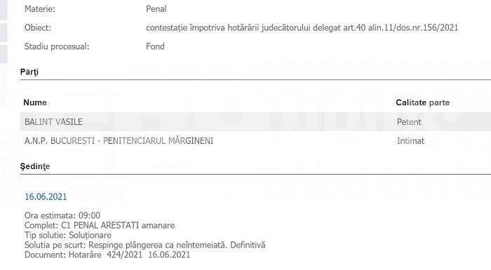 Veste teribilă pentru Sile Cămătaru / Decizie de ultimă oră în dosarul celebrului interlop