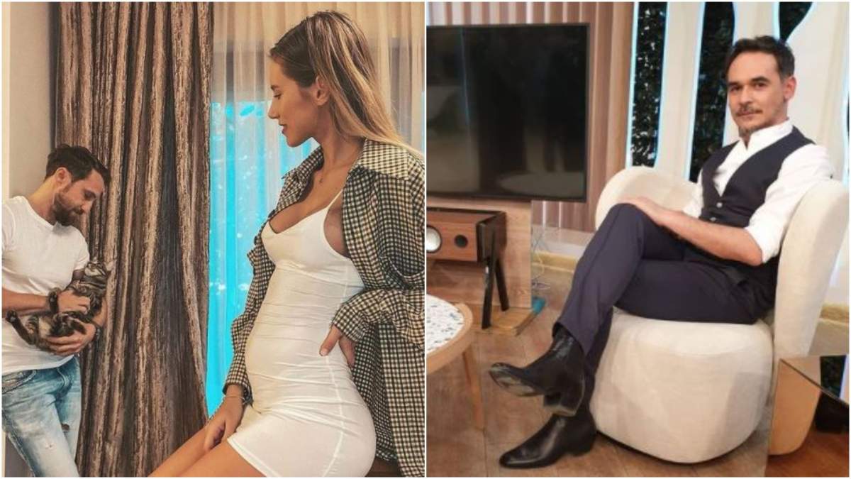 Colaj cu Dani Oțil și Gabriela Prisăcariu când au anunțat sarcina/ Răzvan Simion în platou la Neatza.