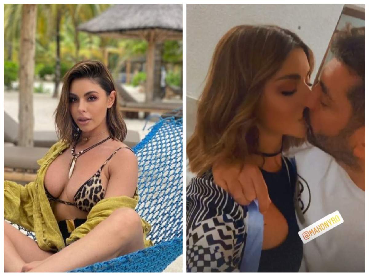 Natalia Mateuț sărutându-se cu iubitul ei, DJ Mahony