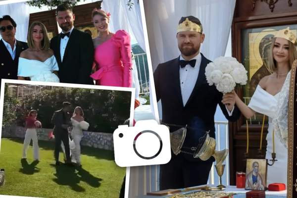 Imagini de la nunta Denisei Tănase cu Mircea Brânzei. Ce ținute au ales mirii în cea mai importantă zi din viața lor