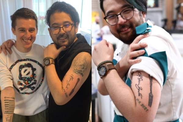 Care este, de fapt, povestea tatuajului cu Sorin Bontea a lui Rikito Watanabe de la Chefi la Cuțite: ”Când am avut o zi liberă...” / FOTO