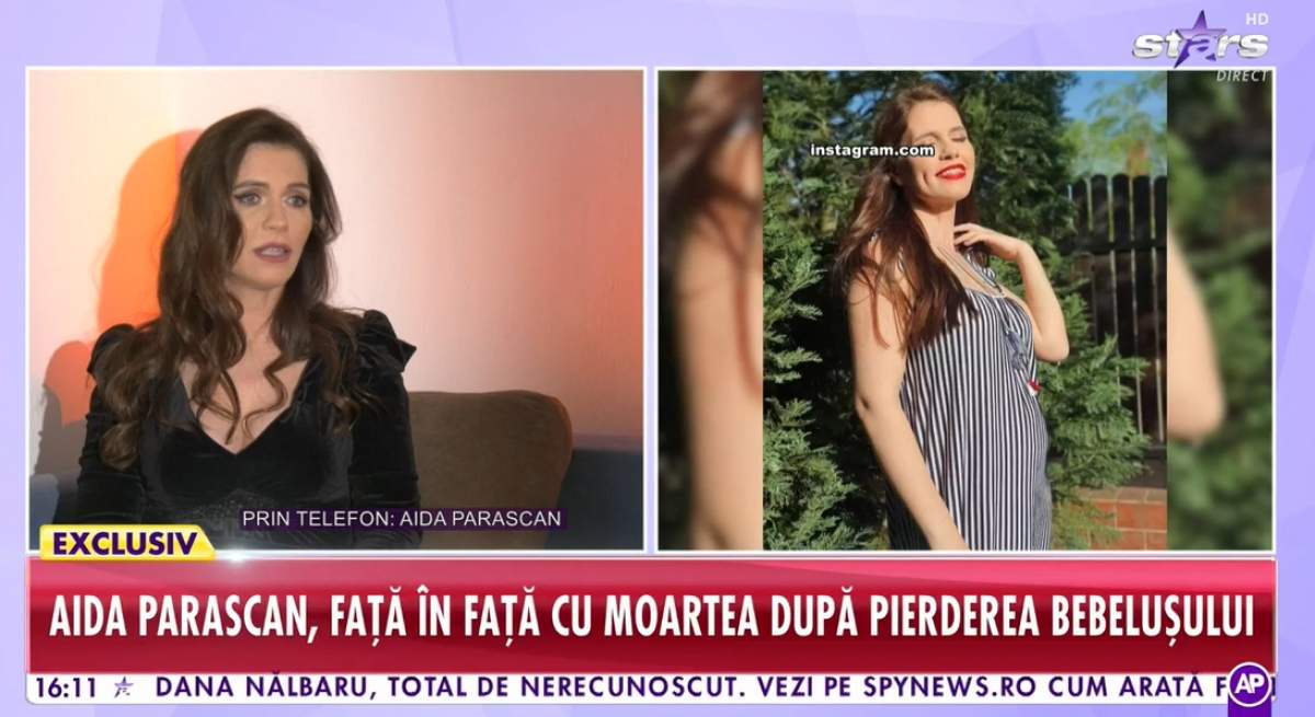 Aida Parașcan, distrusă de durere, după ce a pierdut sarcina în luna a cincea: ”Bebelușul nu mai trăia de 4 săptămâni”