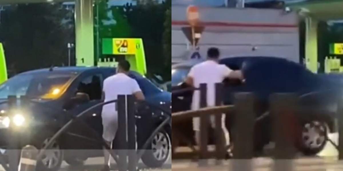 barbatul care loveste un alt sofer in trafic