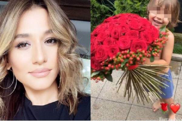 Claudia Pătrășcanu, curtată de un admirator secret? Încă soția lui Gabi Bădălău a primit un buchet uriaș de trandafiri: „L-ai găsit la poartă?” / FOTO