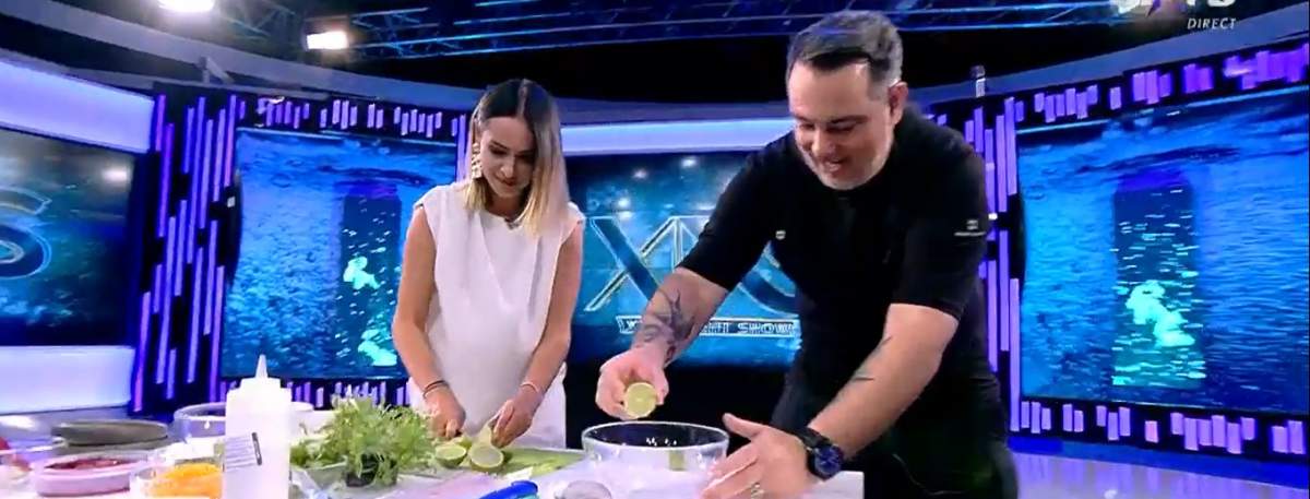 Captură video cu Andra Mihail la Xtra Night Show.