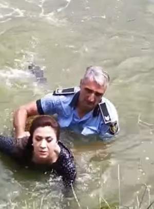 Polițistul care a salvat-o pe șoferița din Iași căzută cu maşina în lac va fi premiat. Bărbatul va primi 1000 de euro pentru gestul său
