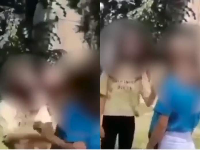 O fetiță de 10 ani a fost pălmuită în plină stradă de o adolescentă cu 4 ani mai mare: ”Sper că am filmat” / FOTO