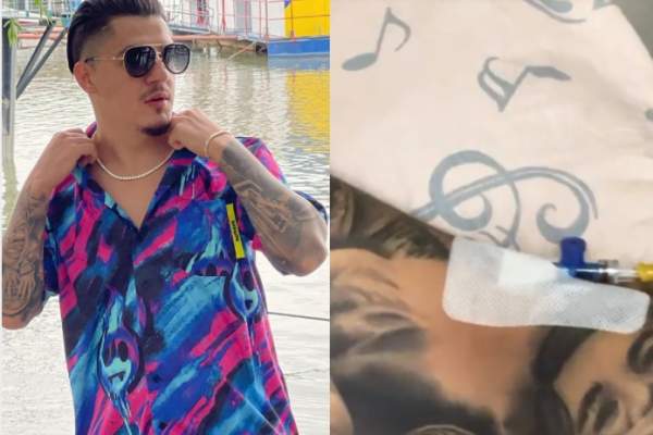 Bogdan de la Ploiești a avut nevoie de îngrijiri medicale. Manelistul s-a afișat cu branula la mână pe rețelele sociale / FOTO