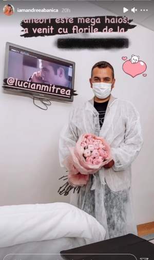 Gestul romantic făcut de Lucian Mitrea pentru Andreea Bănică, pe patul de spital. Cum ce a surprins-o pe artistă / FOTO