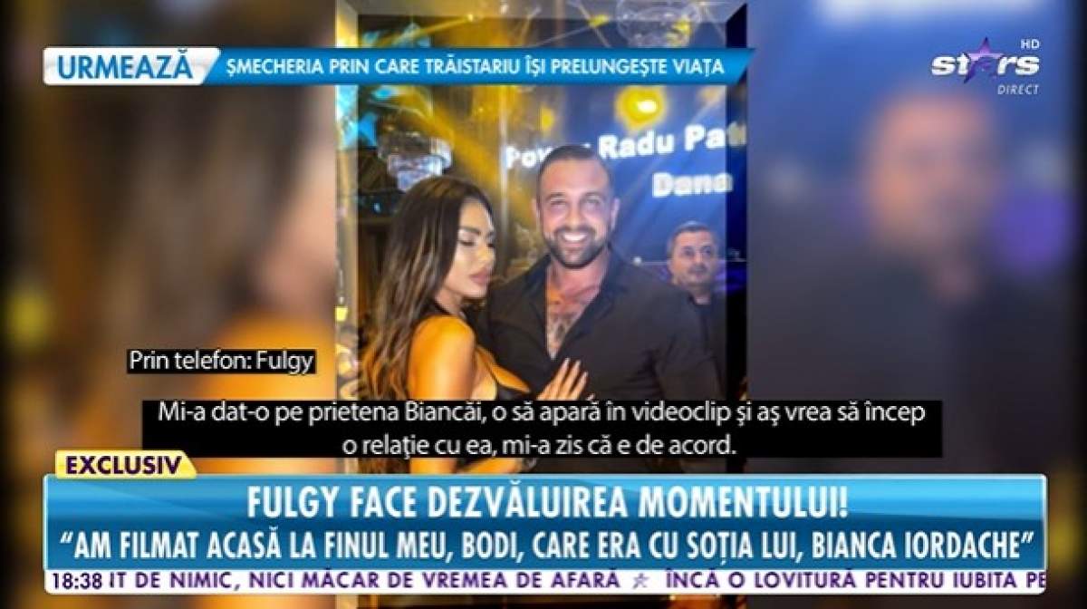Alex Bodi în club cu Bianca Iordache, captură Antena stars