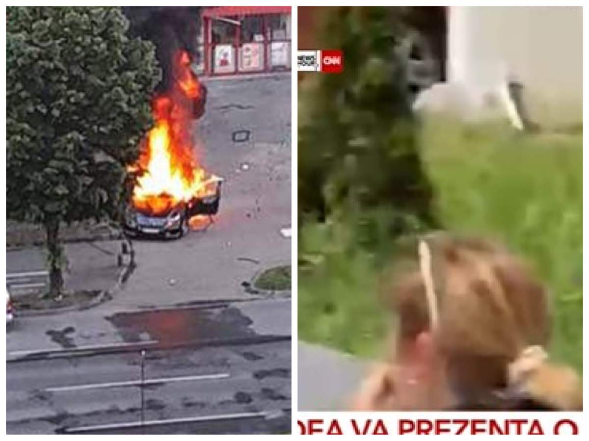 Amanta lui Ioan Crișan, pe o bancă din apropierea exploziei