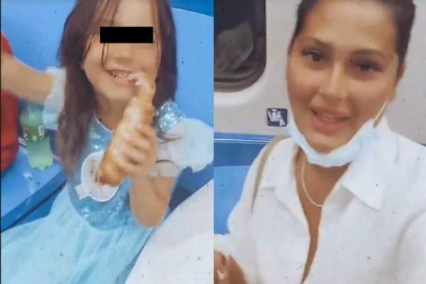 Roxana Dobre a lăsat bolidul de lux acasă și i-a scos pe copii la plimbare, cu metroul. Iubita lui Florin Salam a împărtășit aventura cu fanii / FOTO