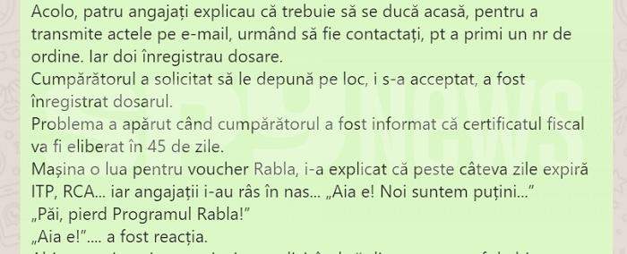 Programul Rabla, sabotat pe față, chiar de funcționarii publici / Detalii scandaloase