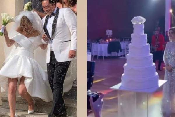 Daiana Anghel și soțul ei s-au căsătorit religios! Primele fotografii de la nuntă. Reacția Cristinei Ich, după ce a prins buchetul miresei / FOTO