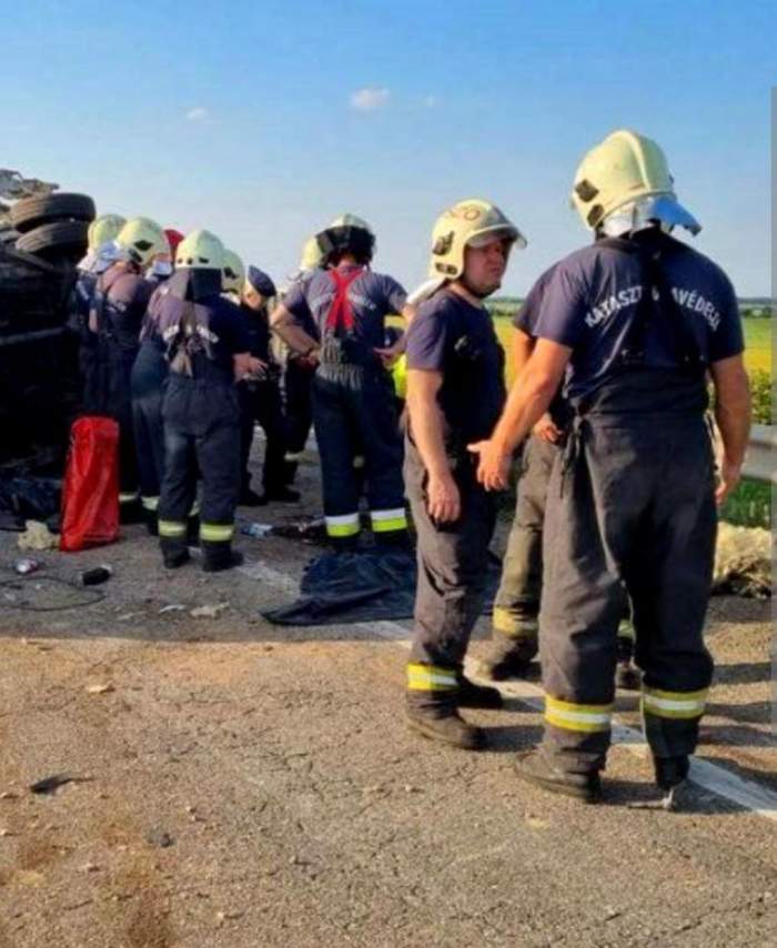 Șoferul unui TIR din România a lovit un microbuz pe o autostradă din Ungaria. Sunt 3 morți și 13 răniți / FOTO