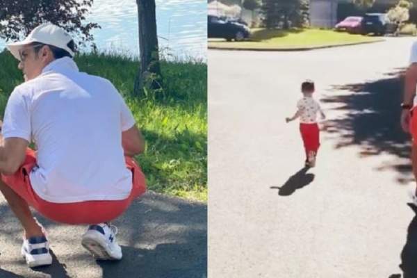 Ștefan Bănică Jr., imagini de colecție alături de fiul lui și al Laviniei Pîrva! Ipostazele care au strâns mii de like-uri: „La o discuție...” / FOTO