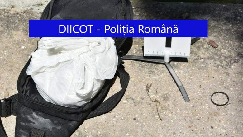 Un traficant de droguri din București a aruncat pe geam un rucsac plin cu heroină. Cum a ajuns marfa în mâinile polițiștilor / FOTO