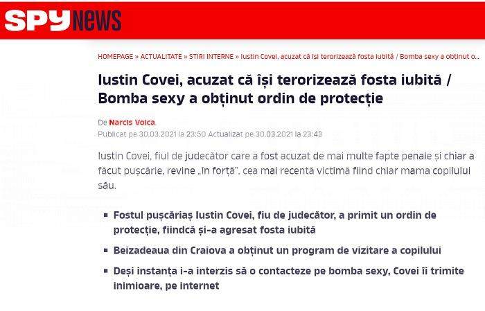 EXCLUSIV / „Prințișorul” penal al judecătorului Covei, arestat după dezvăluirile SPYNEWS / Proba care l-a băgat la apă pe „bombardier”