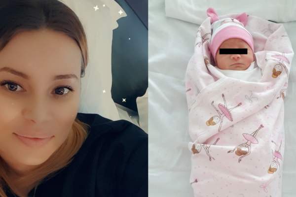 Prima imagine cu fetița Andreei de la MPFM. Fosta concurentă a ajuns acasă, după ce a născut