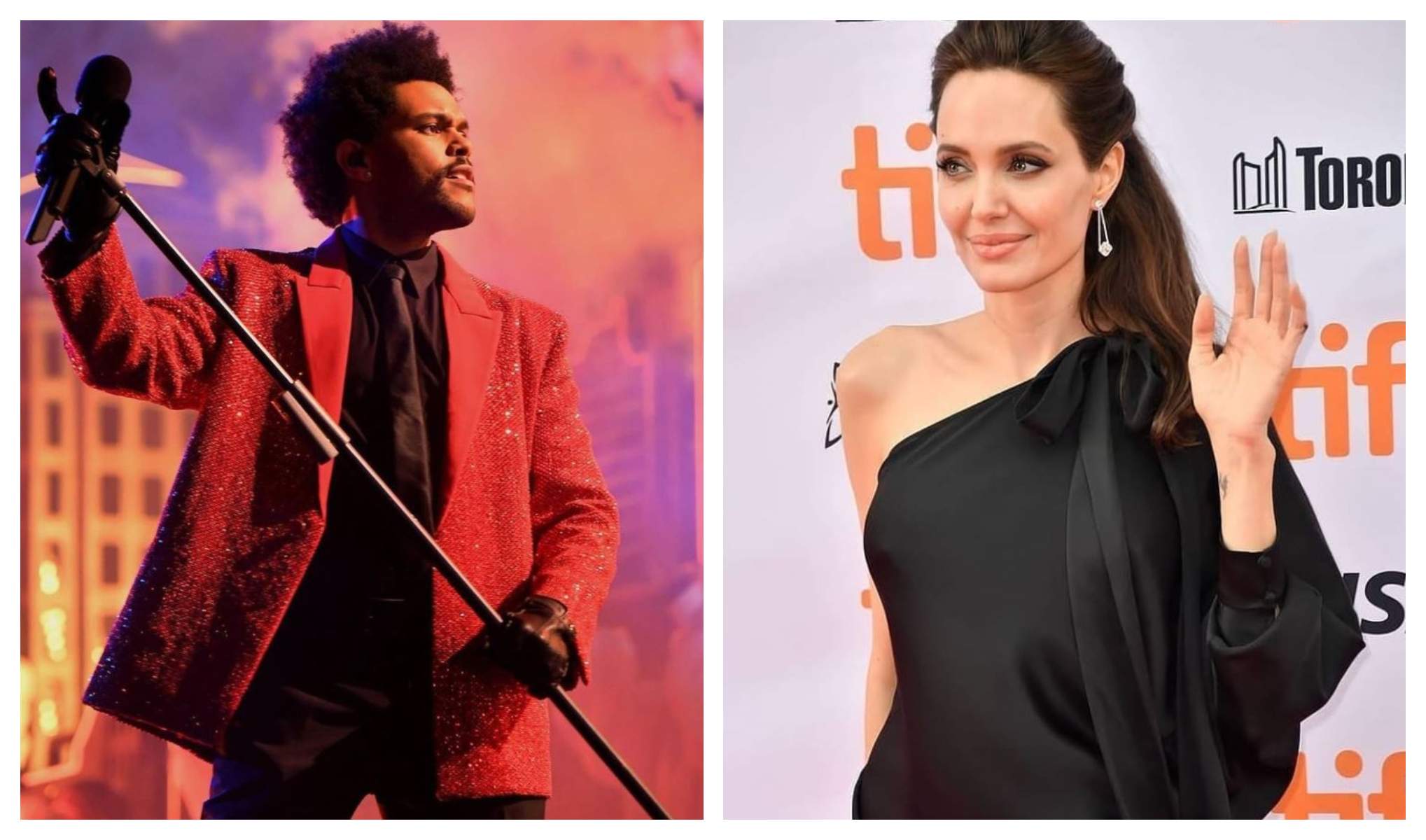 Angelina Jolie, surprinsă alături de cântărețul The Weeknd. Ce apropieri suspecte au avut la un concert din Los Angeles / FOTO