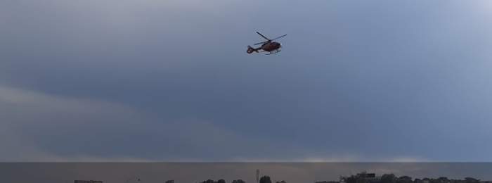 Un copil de 7 ani a fost scos din apă de salvamari, la Eforie Nord. Băiețelul a fost preluat de elicopterul SMURD / FOTO