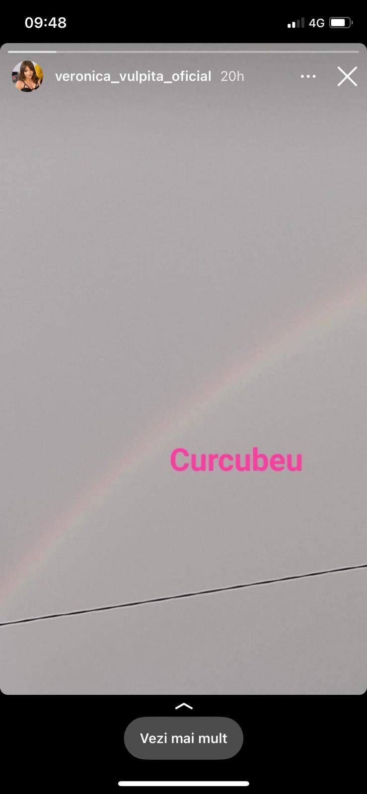 vulpita curcubeu pe cer