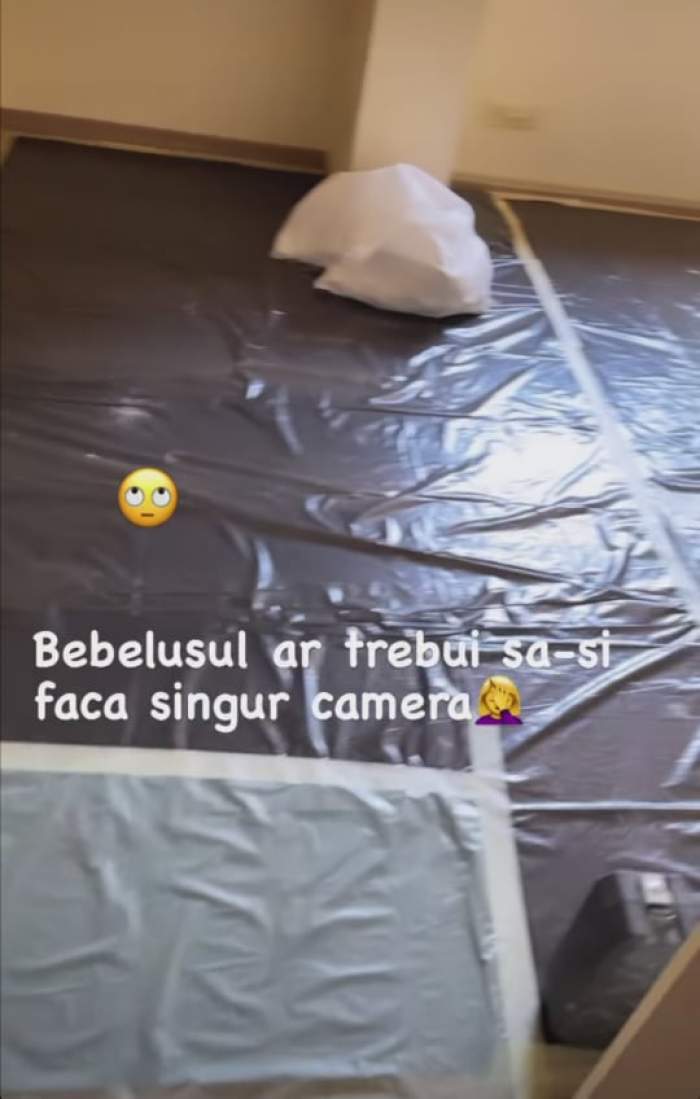 Imagine cu camera în lucru a bebelușului Gabrielei Prisacariu