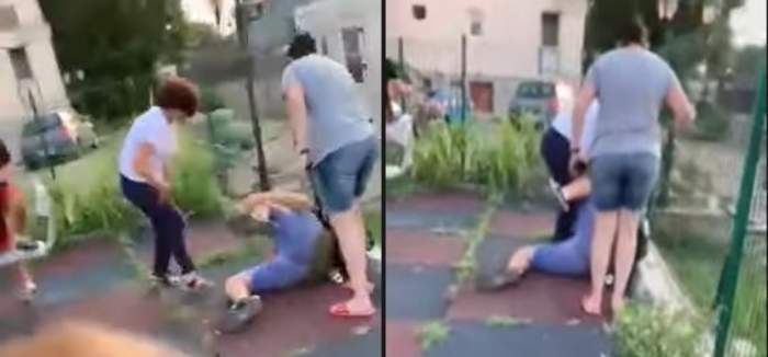 Minor de 12 ani, lovit cu pumnii și picioarele de două femei într-un parc din Eforie Nord. Oamenii legii au intervenit de urgență / VIDEO