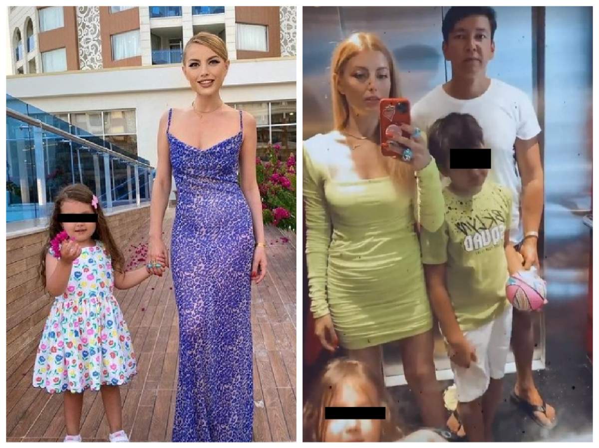 Elena Gheorghe, alături de familia sa