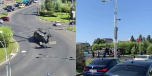 Care a fost cauza aterizării forțate a elicopterului militar american pe străzile din București