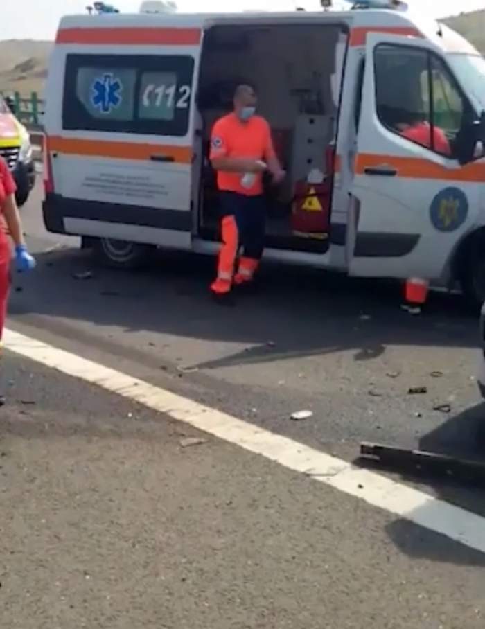 Accident grav pe autostrada Aiud-Turda! Un bărbat a murit, după ce un camion i-a spulberat mașina aflată pe banda de urgență / VIDEO