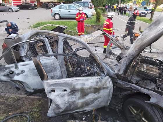 Alertă cu bombă, chiar lângă casa afaceristului ucis la Arad. Cazul a fost rezolvat de un câine polițist / FOTO