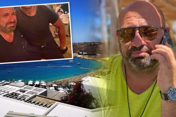 Cătălin Scărlătescu, întâlnire neașteptată în vacanța din Grecia. Cu cine a dat nas în nas juratul Chefi la cuțite / FOTO