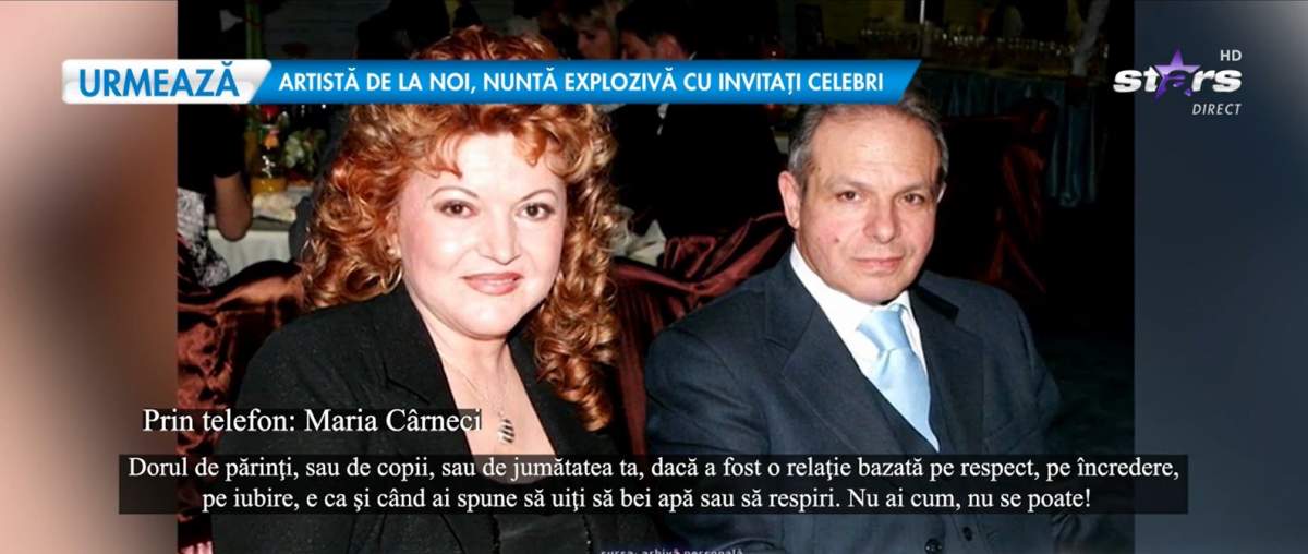 Poză cu Maria Cârneci și soțul ei