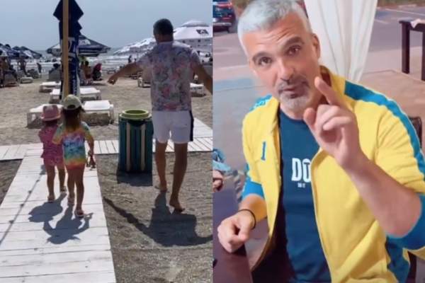 Andreea Bălan, vacanță la malul mării cu fetițele ei. Artista, întâlnire surpriză cu nașii de cununie, Aurelian Temișan și soția lui / FOTO