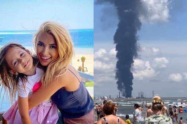 Andreea Bălan, pe plajă în momentul în care s-a produs explozia la Petromidia Năvodari. Ce a surprins vedeta cu telefonul mobil / VIDEO