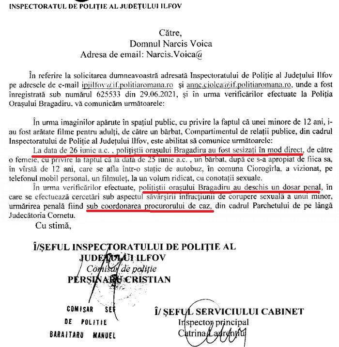 Polițiștii se anchetează între ei, într-un dosar de pedofilie / Document incredibil, în cazul perversului care a abuzat o fetiță de 11 ani, la Ciorogârla