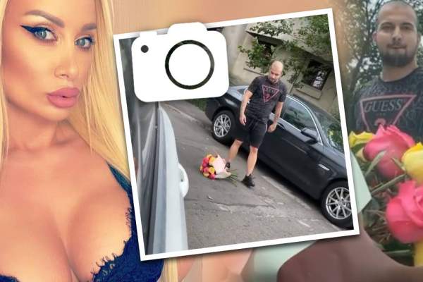 Simona Trașcă s-a blocat în mașină de frica agresorului său. Bărbatul voia să facă pace, întâmpinând-o cu un buchet de flori / VIDEO
