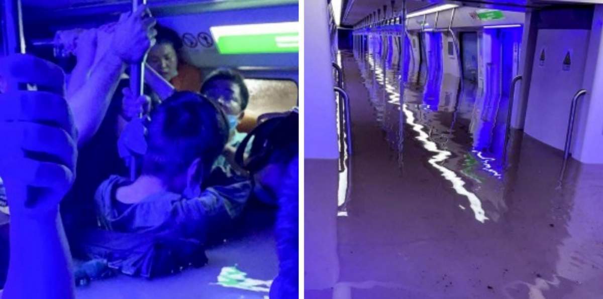 Tragedie în urma ploilor torențiale din China. 12 oameni au murit înecați într-un metrou inundat